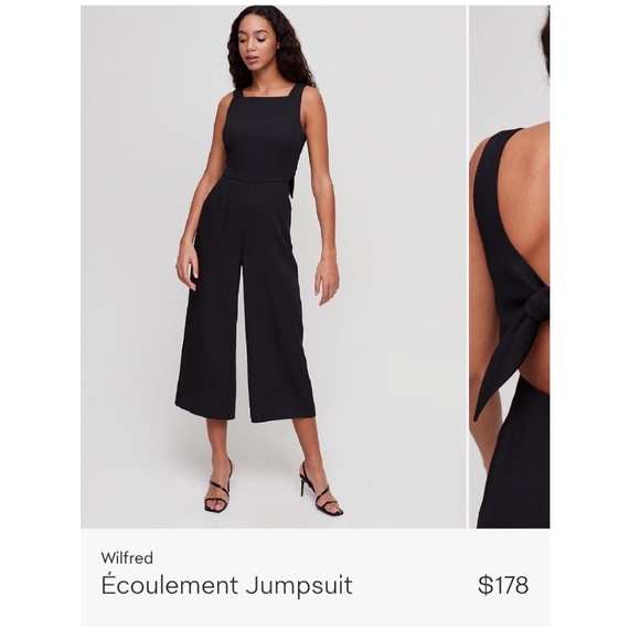ARITZIA |  Wilfred Ecoulement Tie Back Jumpsuit - Picture 3 of 6